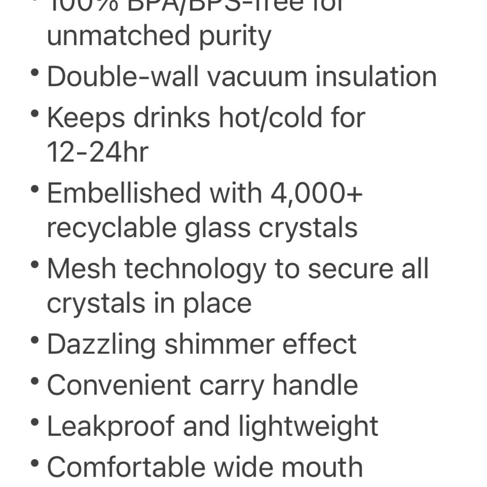 Rainbow Tomo Crystal Water Bottle - Picture 6 of 7
